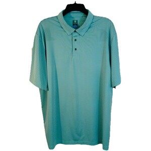 Pro Tour Polo Shirt Mens Extra Large Teal Purple Coolplay Golf Short Sleeve